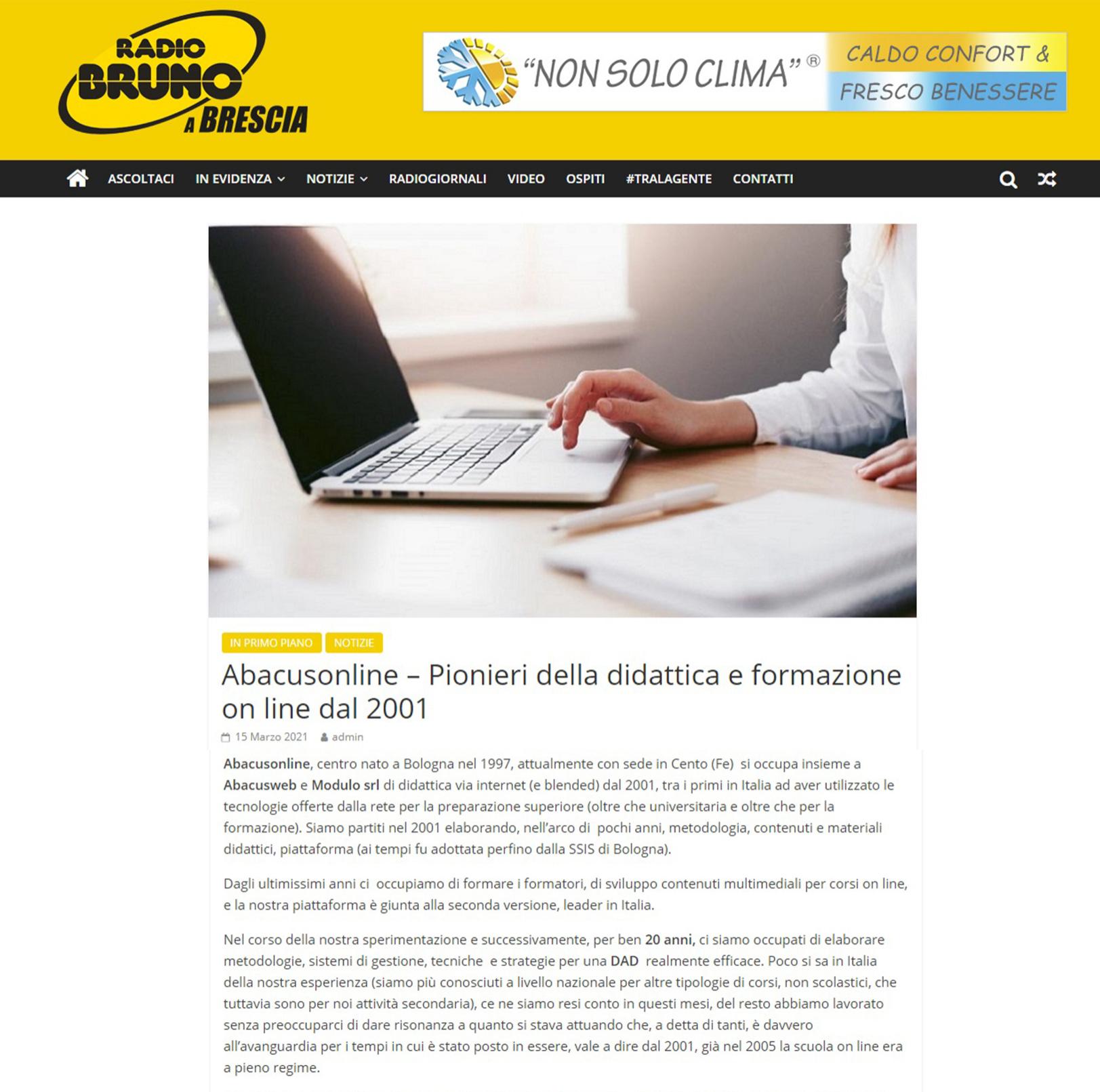 14-03-2021 Radio Bruno (Abacusonline, Abacusweb, Pigreco)